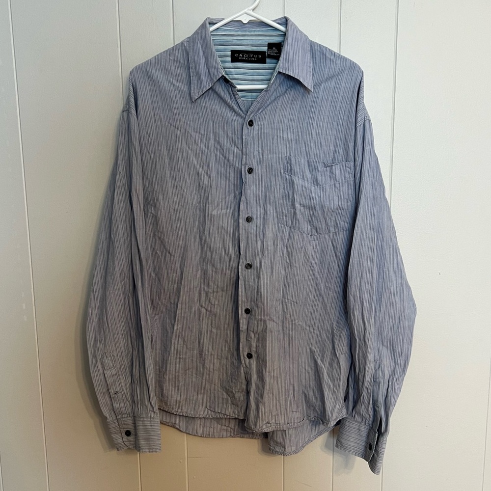 Cactus black label long sleeve‎ button-down size XL